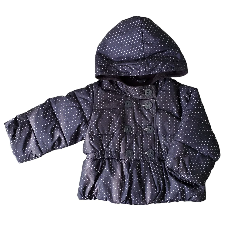 Baby Gap Navy Blue Fleece-Lined Puffer Coat
